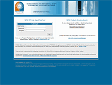Tablet Screenshot of labreporttest.nfrc.org